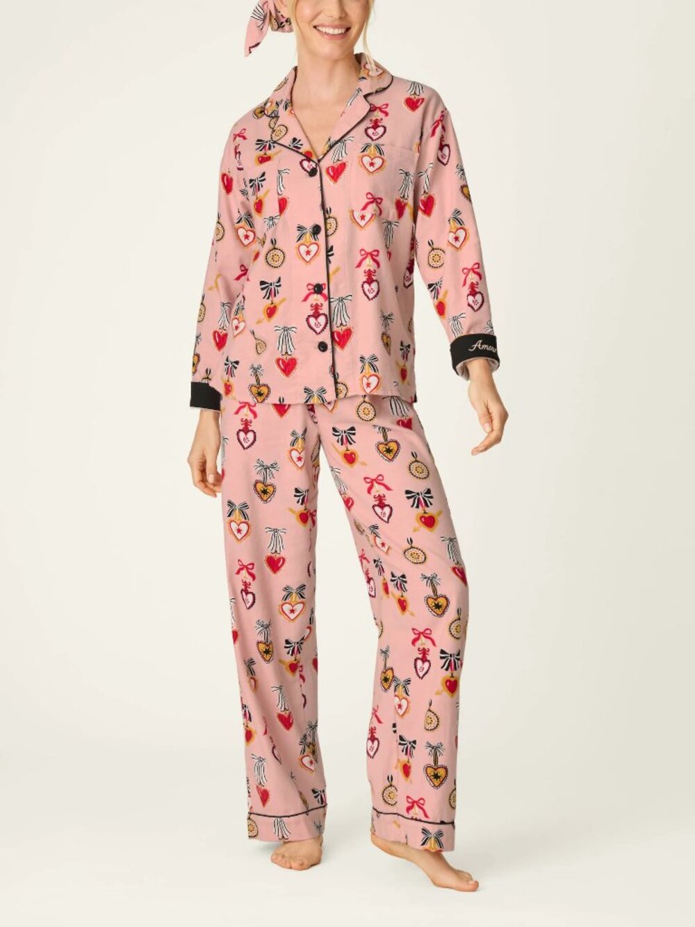 PJ Love Lockets Long Sleeve Flannel PJ Set